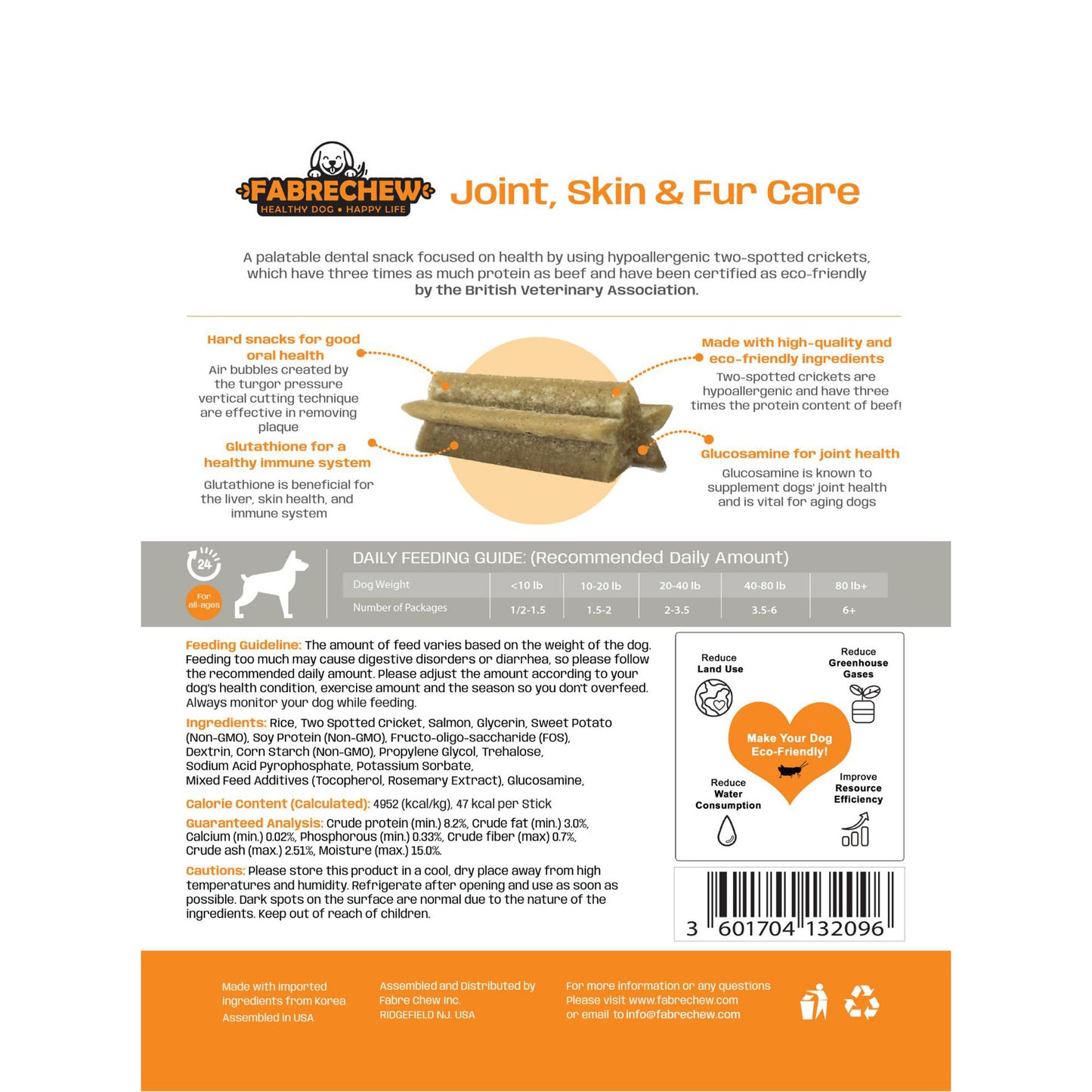 FabreChews Nutritional Snack - Orange (Joint Care)